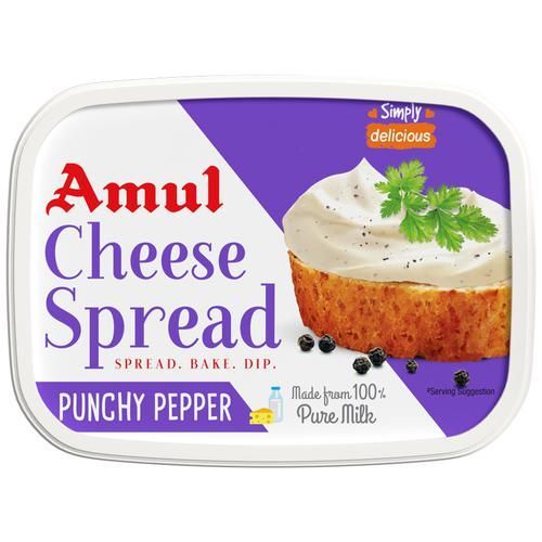 AMUL CHEESE SPREAD PUNCHY PAPPER 200GM