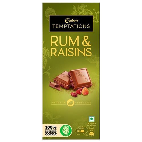 CADBURY TEMPTATION RUM AND RAISINS 72GM