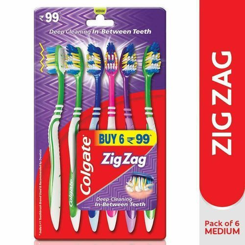 COLGATE ZIG ZAG DEEP CLEAN PACK OF 6