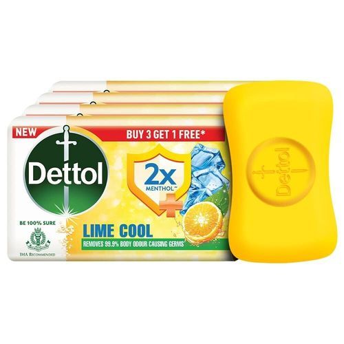 DETTOL LIME COOL SOAP 4 75GM BUY 3 GET 1 FREE