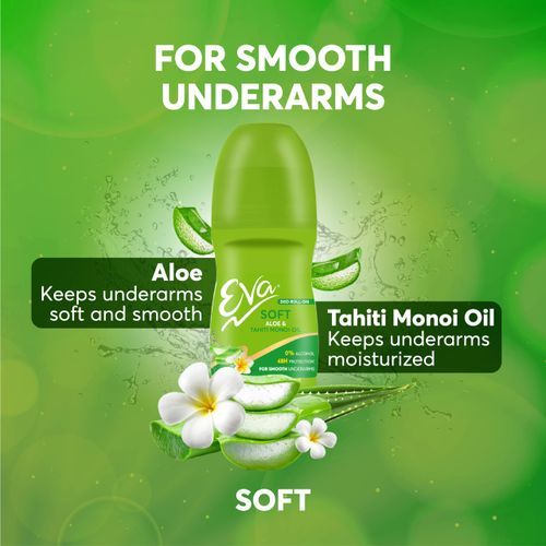 EVA SOFT DEO ROLL ALOE AND TAHITI MONOL OUL ON 50ML