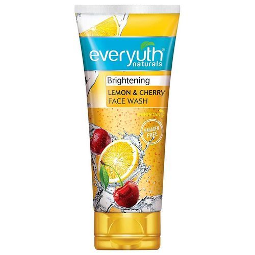 EVERYUTH BRIGHTENING LEMON AND CHERRY FACE WASH 100G