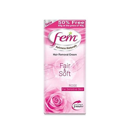 FEM HAIR REMOVAL CREAM FAIR AND SOFT ROSE 60GM