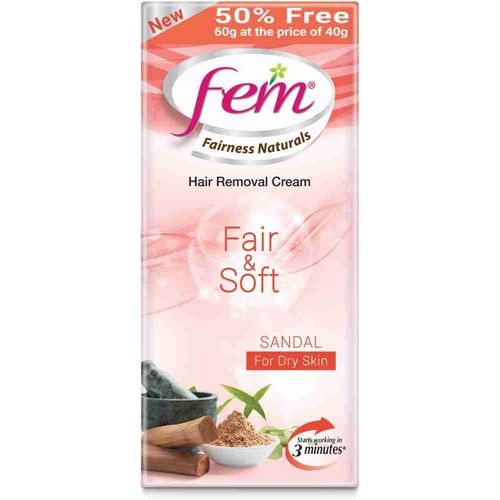 FEM HAIR REMOVAL CREAM FAIR AND SOFT SANDAL 60GM