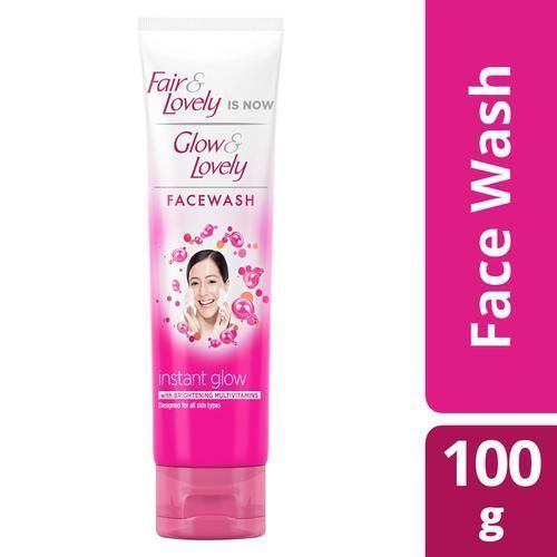 GLOW AND LOVELY INSTANT GLOW WITH BRIGHTENING MULTIVITAMINS FACEWASH 100GM