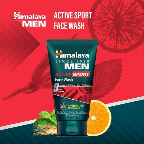 HIMALAYA MEN ACTIVE SPORT FACE WASH 50ML