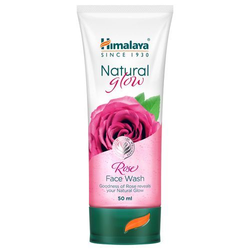 HIMALAYA NATURAL GLOW ROSE FACE WASH 50ML