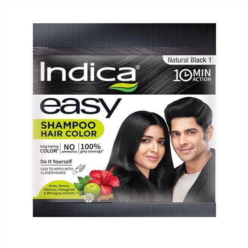 INDICA EASY BLACK HAIR SHAMPOO COLOR 20ML