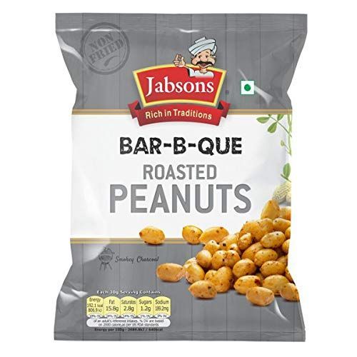 JABSONS ROASTED PEANUT BAR B QUE 140G