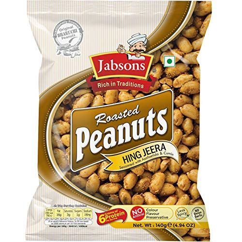 JABSONS ROASTED PEANUT HEENG JEERA BAR B QUE 140G