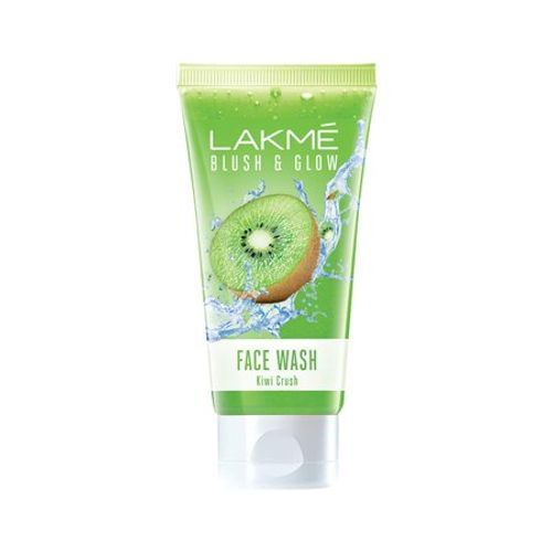 LAKME BLUSH GLOW KIWI REFRESHING GEL FACE WASH 100 G WITH 100PC NATURAL FRUIT FOR GLOWING SKIN