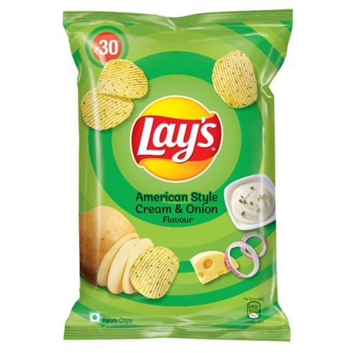 LAYS CREAM AND ONION FLAVOUR