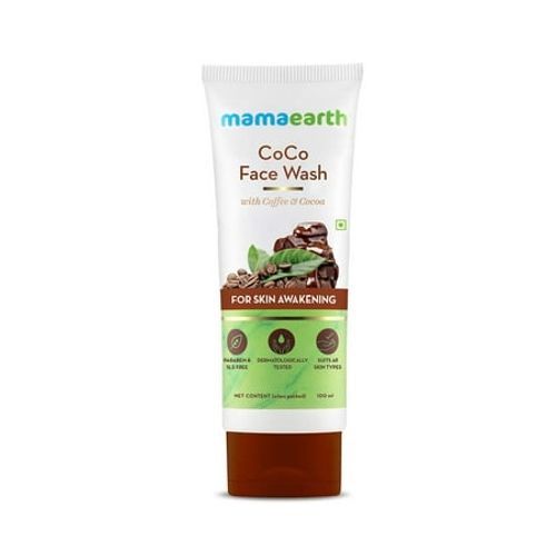 MAMAEARTH COCO FACE WASH WITH COFFEE AND COCOA FOR SKIN AWAKENING 100ML