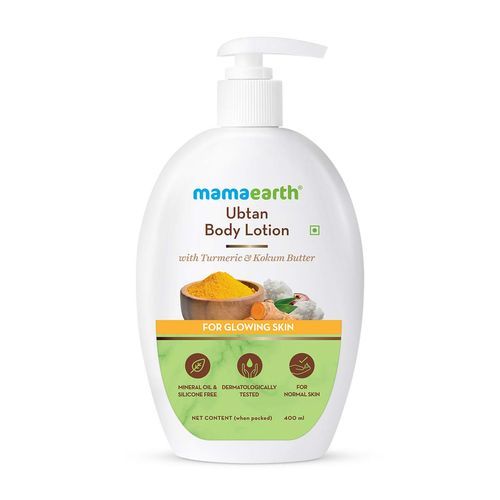 MAMAEARTH UBTAN BODY LOTION TURMERIC AND KOKUMBUTTER 400ML