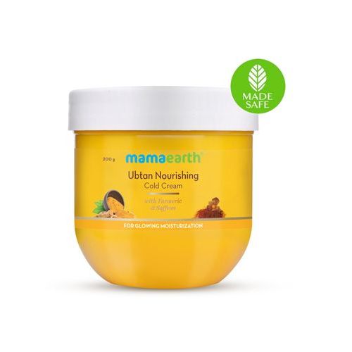 MAMAEARTH UBTAN NOURISHING COLD CREAM TURMARIC AND SAFFRON 200GM