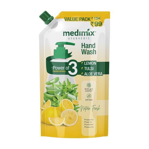 MEDIMIX HAND WASH LEMON TULSI ALOE 675ML