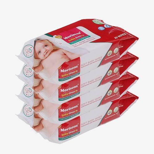 MORISONS BABY DREAMS 80 WIPES 4 PACKS