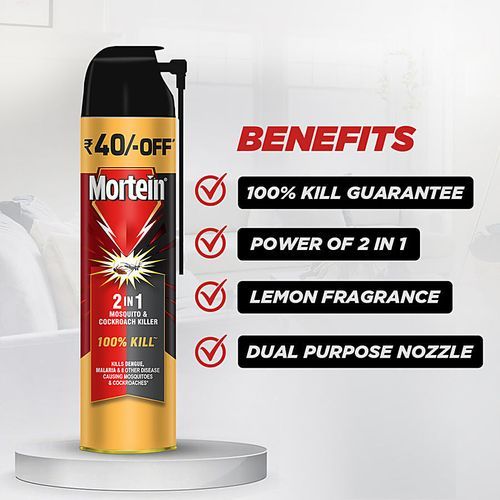 MORTEIN HIT KILLER SPRAY 40RS OFF 2 IN 1