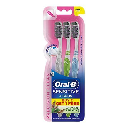 ORAL B SENSITIVE AND GUMS TOOTHBURESH WITH TULSI EXTRACT BUY 2 GET 2