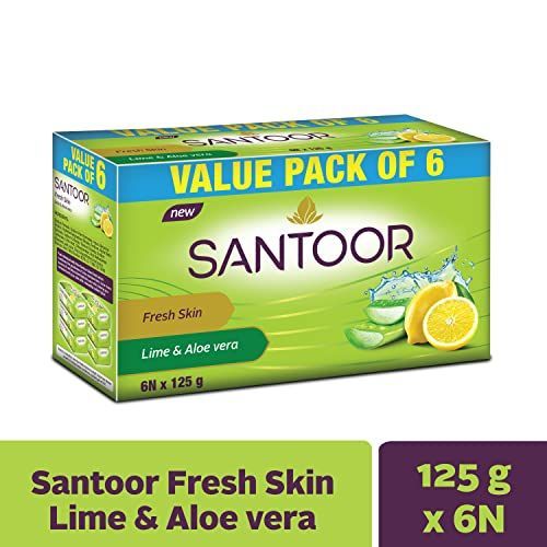 SANTOOR ALOE FREH VALUE PACK OF 6