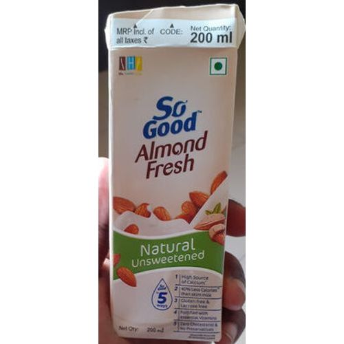 SO GOOD ALMOND SUGAR FREE 200ML