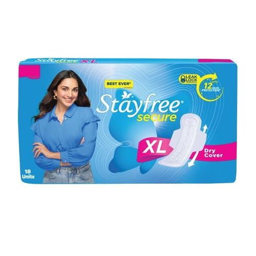 STAYFREE SECURE XL DRY COVER 18 PADS